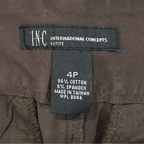 {INC} Brown Cuffed Shorts - Picture 3 of 3